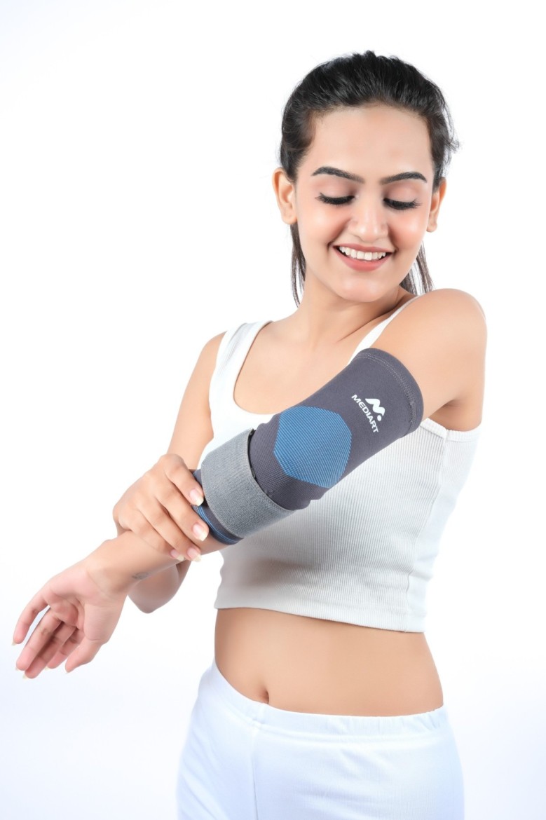Elbow with strap